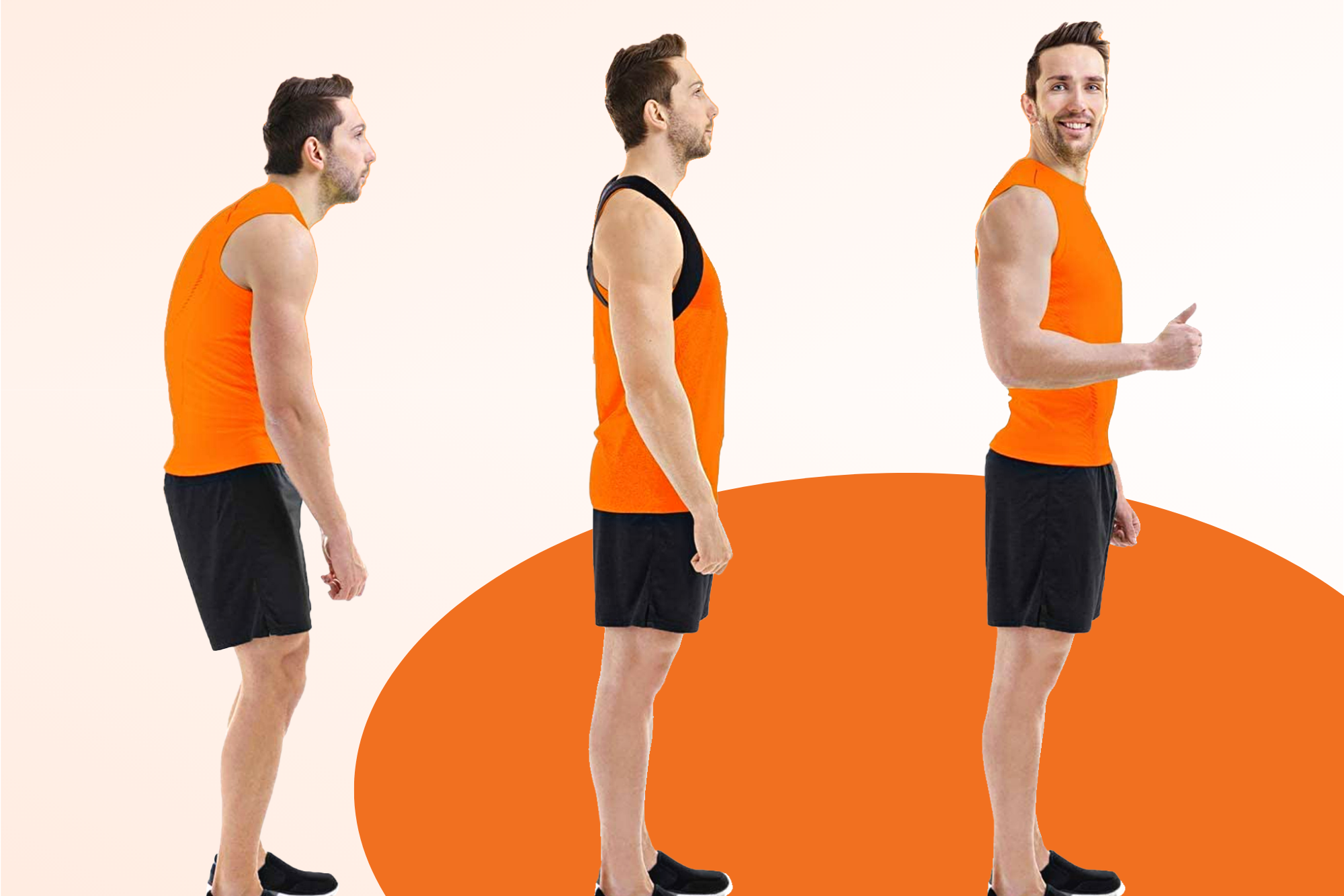 One Size Fits All Back Posture Support, Spine, Back Brace for Men and Women, Posture Corrector, Neck, Fully Adjustable & Breathable, Shoulder, Clavicle and Back Pain Relief
