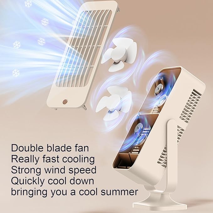 Double Blade Desktop Desk Cooling Fan