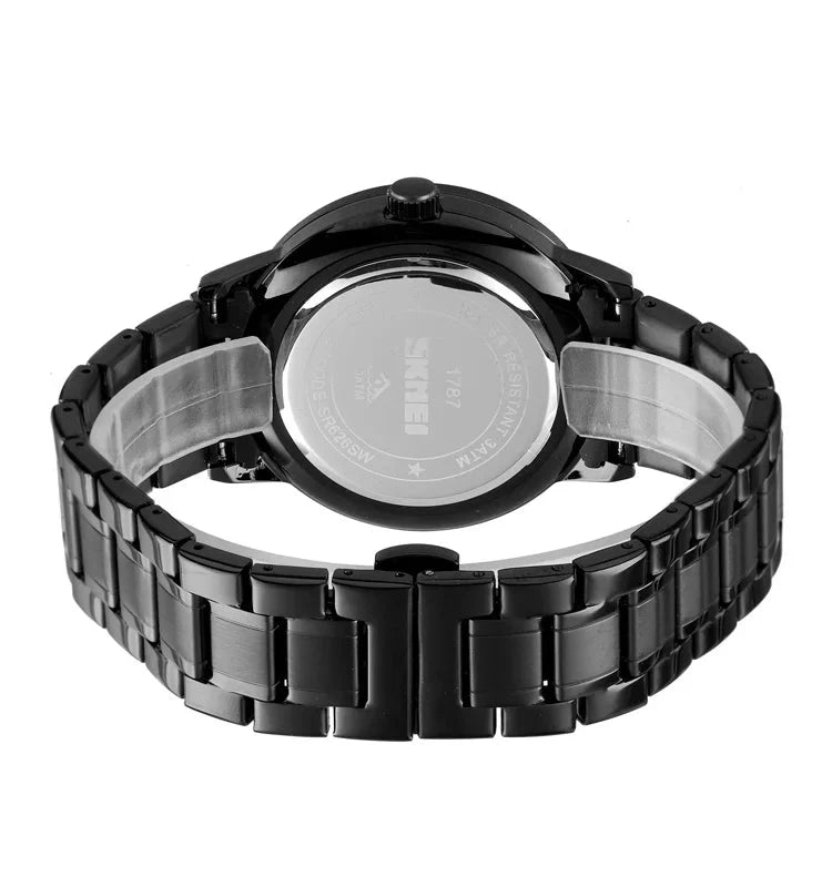 New Men's Analog Watch Wheel Rolling Spinner Dial Stainless Steel - 1787