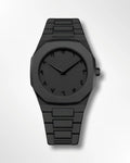 Arabic Aura Stainless Steel Watch Black